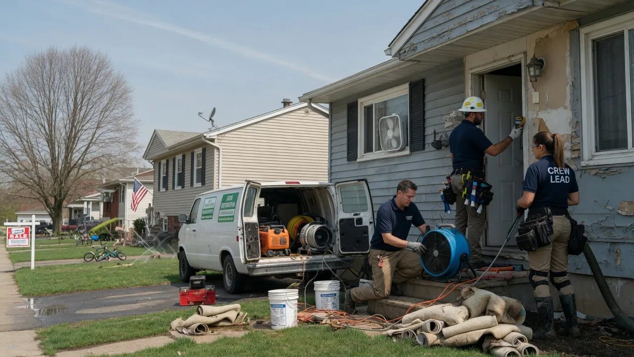 Flood Cleanup in Luna Pier, MI near me